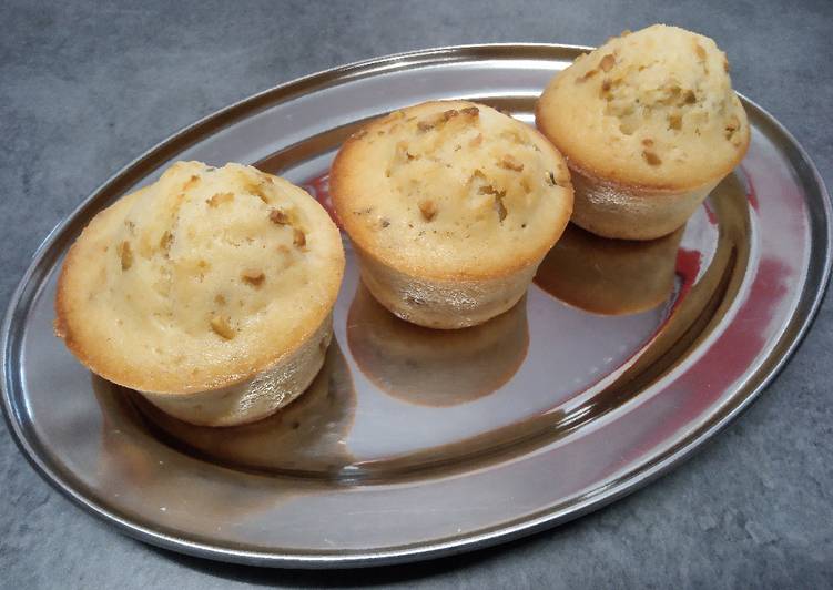 Muffins vanille aux éclats de pistaches, au Cake Factory
