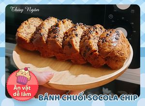 Hình của món Bánh chuối socola chip.
