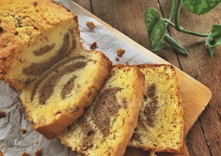Condesed Milk Marble Pound Cake