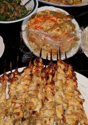 A picture of Chicken Shish Kabab.