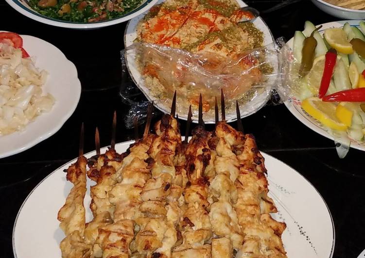 Recipe of Award-winning Chicken Shish Kabab