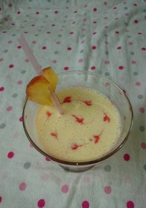 Hình của món Sinh tố đào sữa chua.