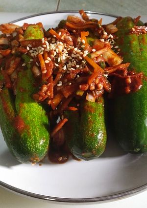 Foto resep Oi-sobagi (kimchi timun)