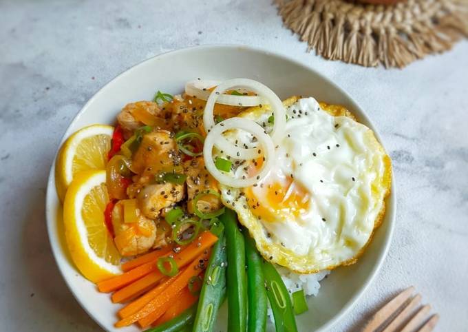 Resep Rice Bowl Ayam Asam Manis Oleh Liyanify Cookpad