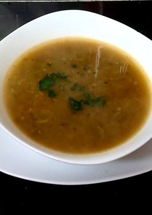 A picture of My Cabbage, Potato & Sweet Peppers Soup.