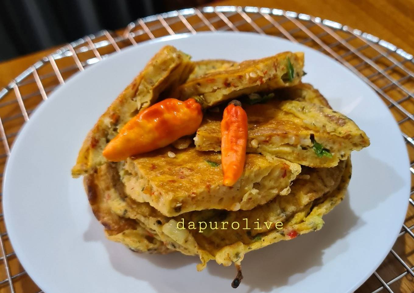 Telur Dadar ala Padang (Telur Bebek)