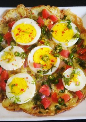 A picture of Boiled Egg Omelette.