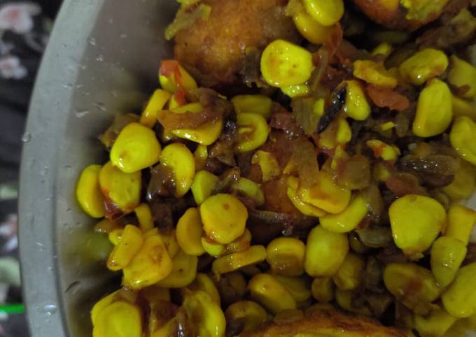 Corn and eggs fry Recipe by Vijeta Priyam - Cookpad