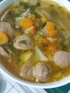 Foto resep Sayur Sop Bakso