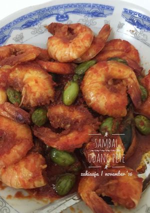 Foto resep Sambal udang pete