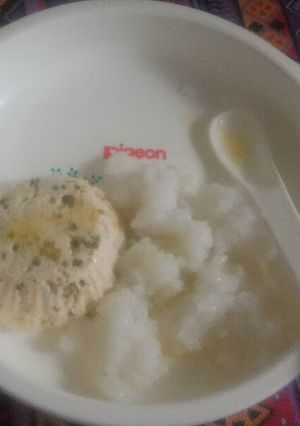 Foto resep MPASI 8 bulan pepes tahu bubur nasi