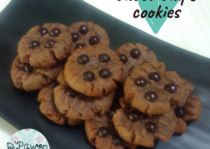 Resep Choco chips cookies no oven, no mixer Anti Gagal