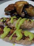 Pinchos de pollo con berenjenas salteadas teriyaki🍗🥙🧆