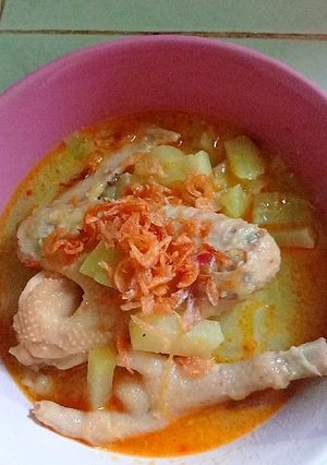 Foto resep Lontong sayur kuah kare