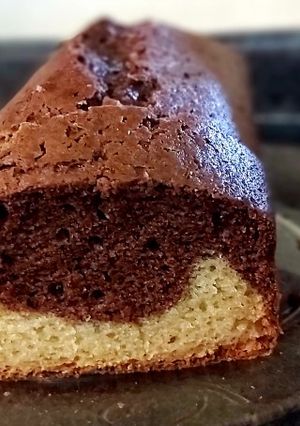 Una foto de Budín marmolado