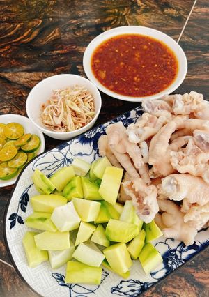 Hình của món Chân Gà Sốt Thái.