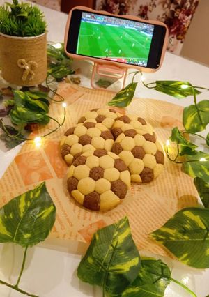 صورة لوصفة كوكيز كرة القدم⚽