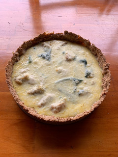 Una foto de Quiche de pollo keto