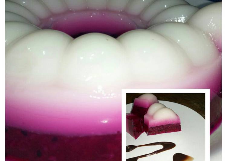 Resep Agar lapis susu buah naga, Sempurna