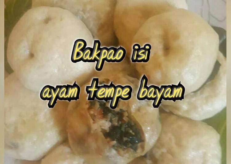 Bakpao ayam tempe bayam