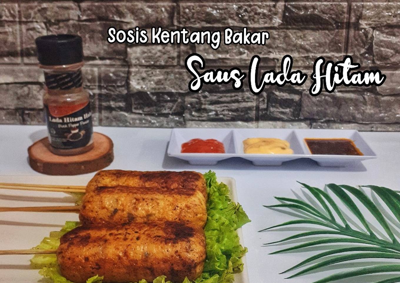 Sosis Kentang Bakar Saus Lada Hitam