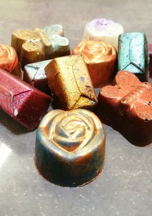 Una foto de Bombones de chocolate rellenos