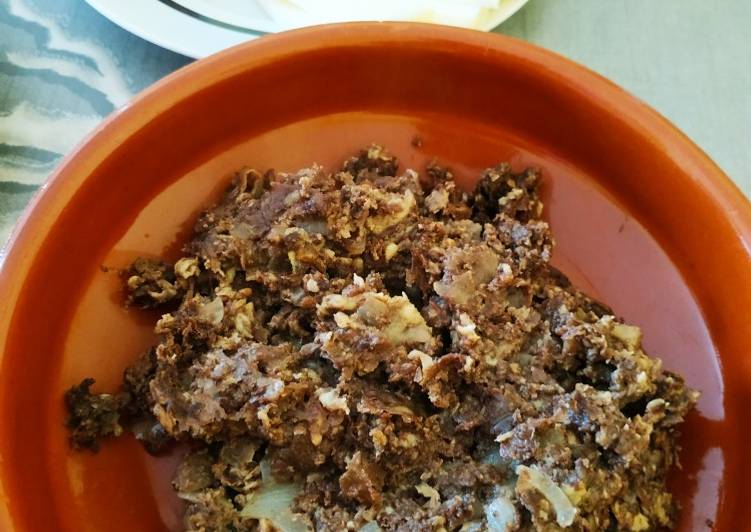 Revuelto de Morcilla con huevo