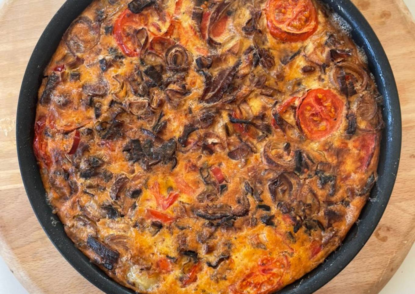 Tomato, Assorted Alliums & Chilli Frittata
