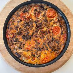 A picture of Tomato, Assorted Alliums & Chilli Frittata.