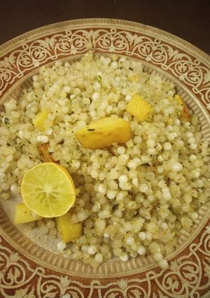 A picture of Sabudana khichdi.