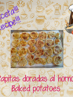Una foto de Papitas doradas al horno