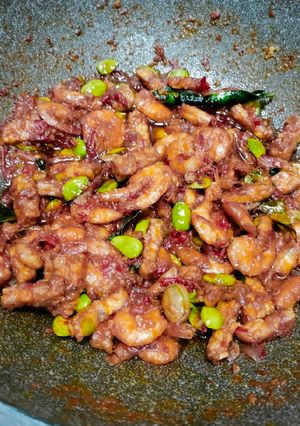 Foto resep Udang Tempe Pete Balado (Gurih Santan)