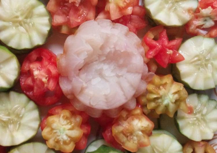 Simple Way to Prepare Super Quick Homemade Cocumber, onions and tomatoes salad