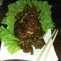 A picture of Beef teriyaki homemade.