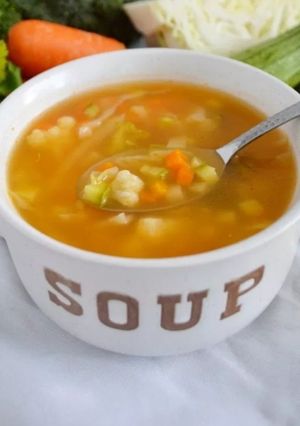 Una foto de Sopa de verduras