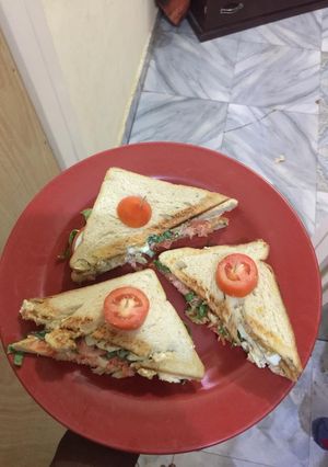 A picture of Veggies sandwich.