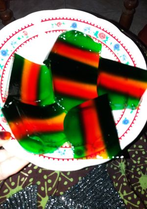 Foto resep _puding rainbow_