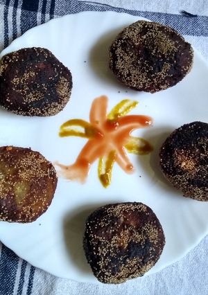 A picture of Rajma cutlet.