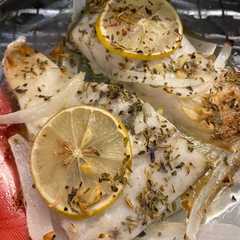 法式香烤鱸魚（小烤箱）-レシピのメイン写真