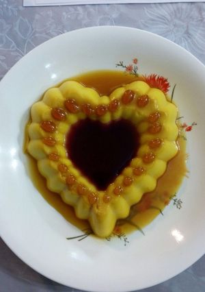 عکسی از دستور ژله کرم کارامل
