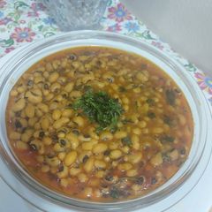 A picture of Black eyed peas/lobia masala curry.
