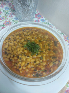 A picture of Black eyed peas/lobia masala curry.