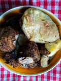Boiled cocoyam