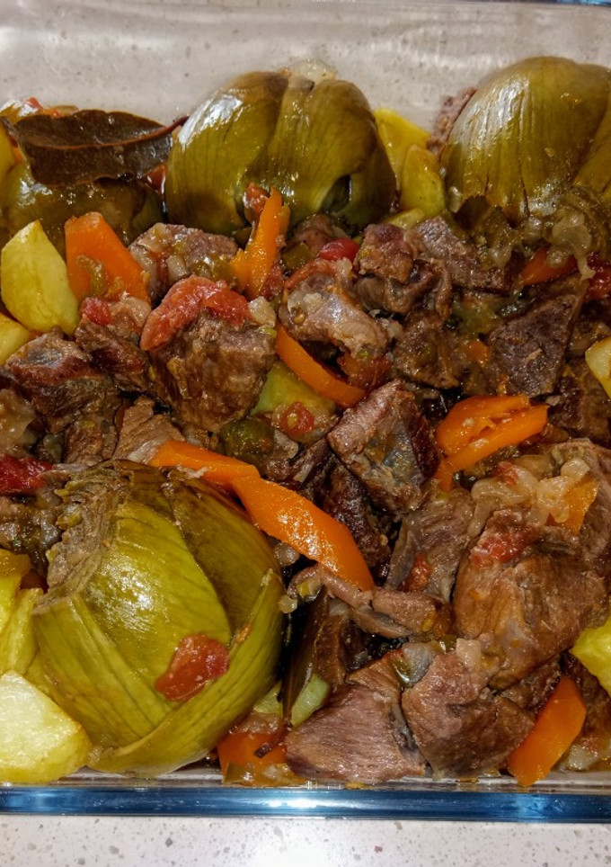 Una foto de Corzo en salsa con verduras