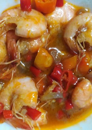 Foto resep Tumis Udang Pedas Simple