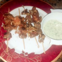 A picture of Fried stick boti.