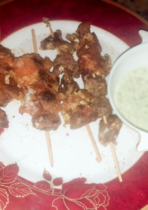 A picture of Fried stick boti.