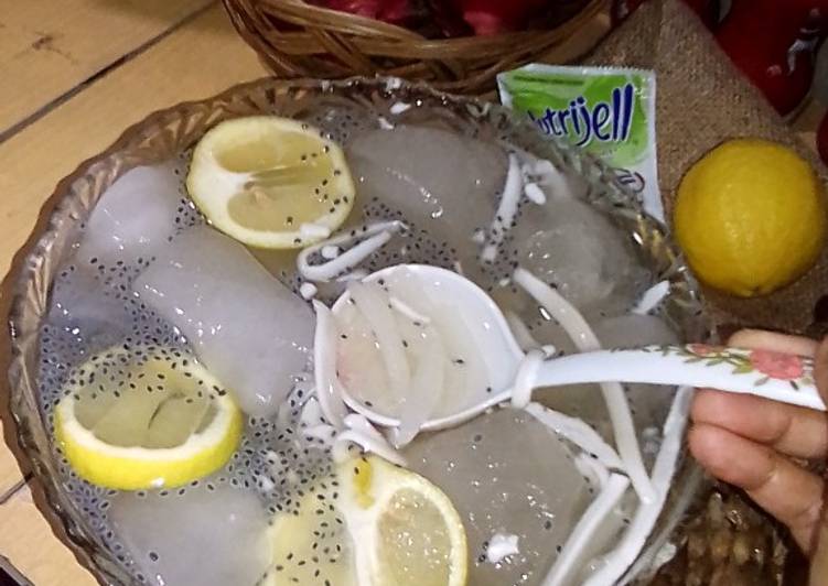 Cara Gampang Membuat Es Kelapa Muda KW Selasih Lemon Anti Gagal