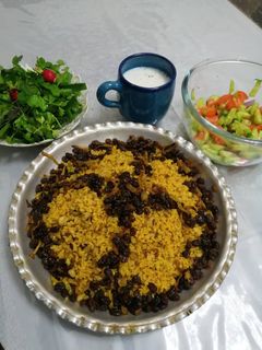 عکسی از دستور لوبیا پلو معطر عربی