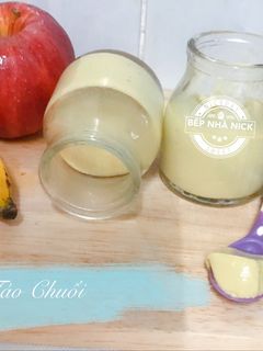 Hình của món Flan Táo Chuối.